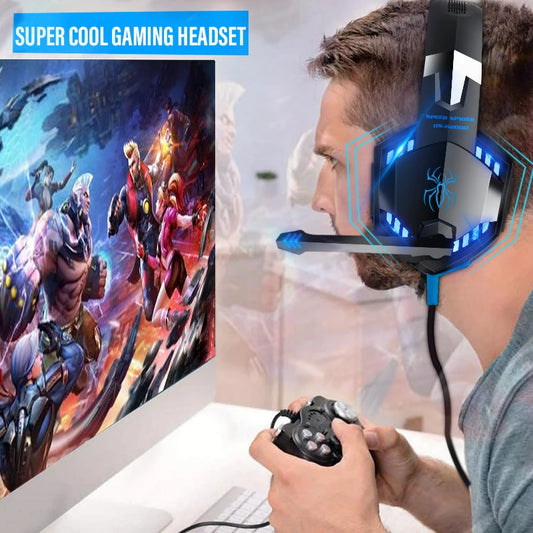 Upgrade Headset Gamers LED Light Noise Cancelling Stereo Gaming Headphones With Microphone Casque for PS4 PC Xbox One PS5