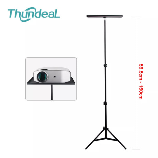 ThundeaL 110cm 160cm Adjustable Universal Portable Projector Tripod Tray Smartphone Camera Laptop Projector Holder Stand Bracket