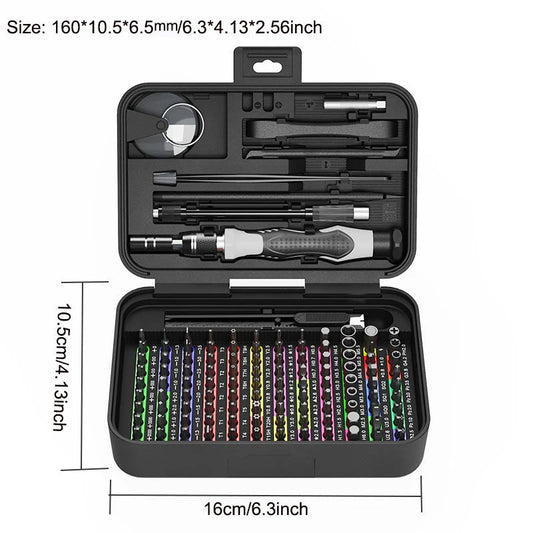 132 in 1 Phillips Slotted Screw Bit Kit Precision Screwdriver Set Multifunctional For Phone Electric Household Repair Tool Kit