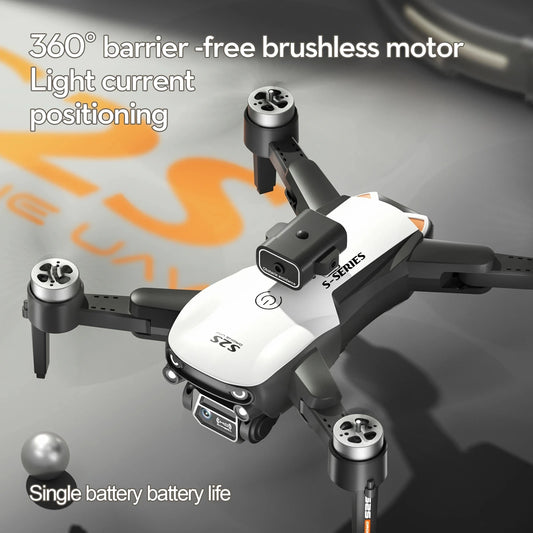 New S2S Drone 8K HD Dual Camera Brushless Motor Obstacle Avoidance Dron RC Helicopter Professional Foldable Quadcopter Toy