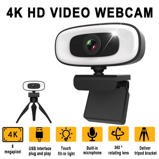 USB Computer 2K 4K Webcam