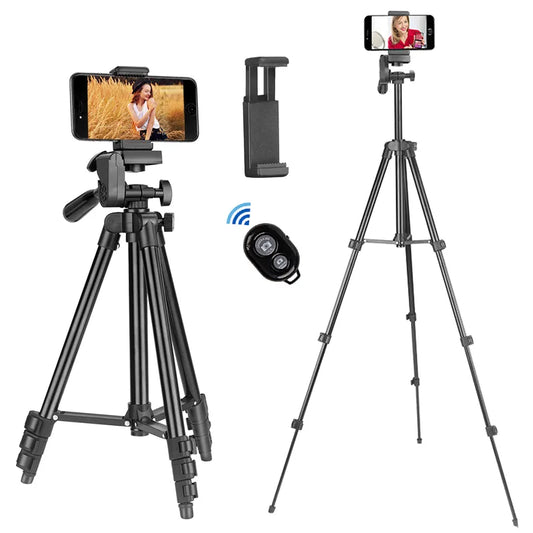 Phone Tripod Stand 40inch Universal Photography for Gopro iPhone Samsung Xiaomi Huawei Phone Aluminum Travel Tripode Par